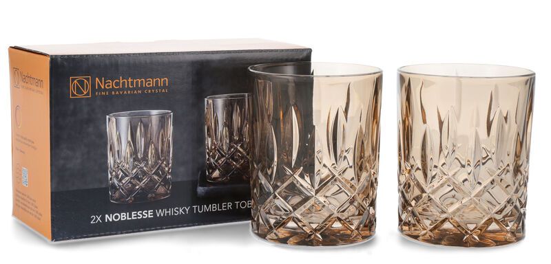 Nachtmann Noblesse Vintage Tobacco Whisky/Rum Tumbler Set 2 Gläser