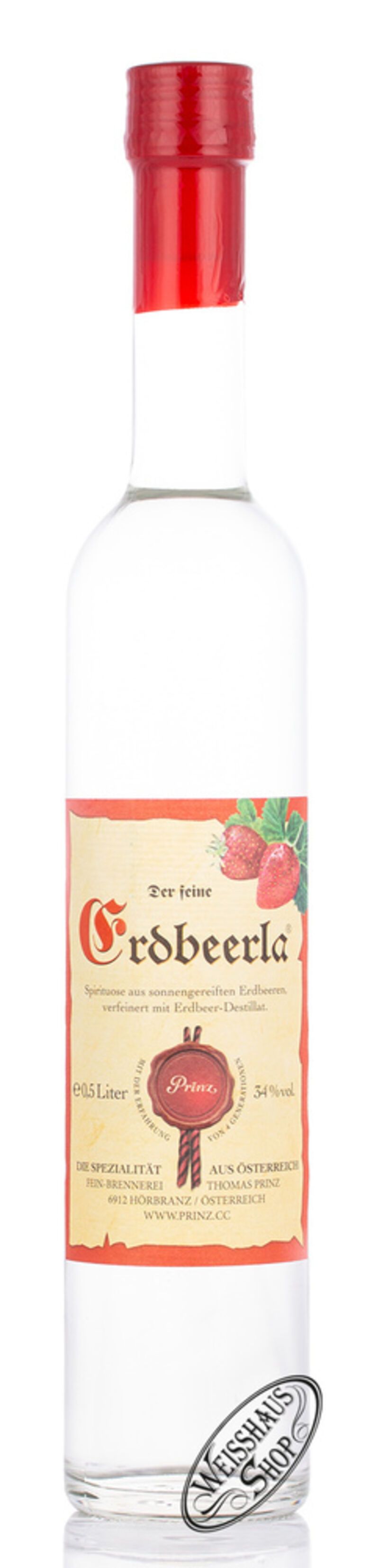 Prinz Erdbeerla 34% vol. 0,50l Prinz Erdbeerla 34% vol. 0,50l