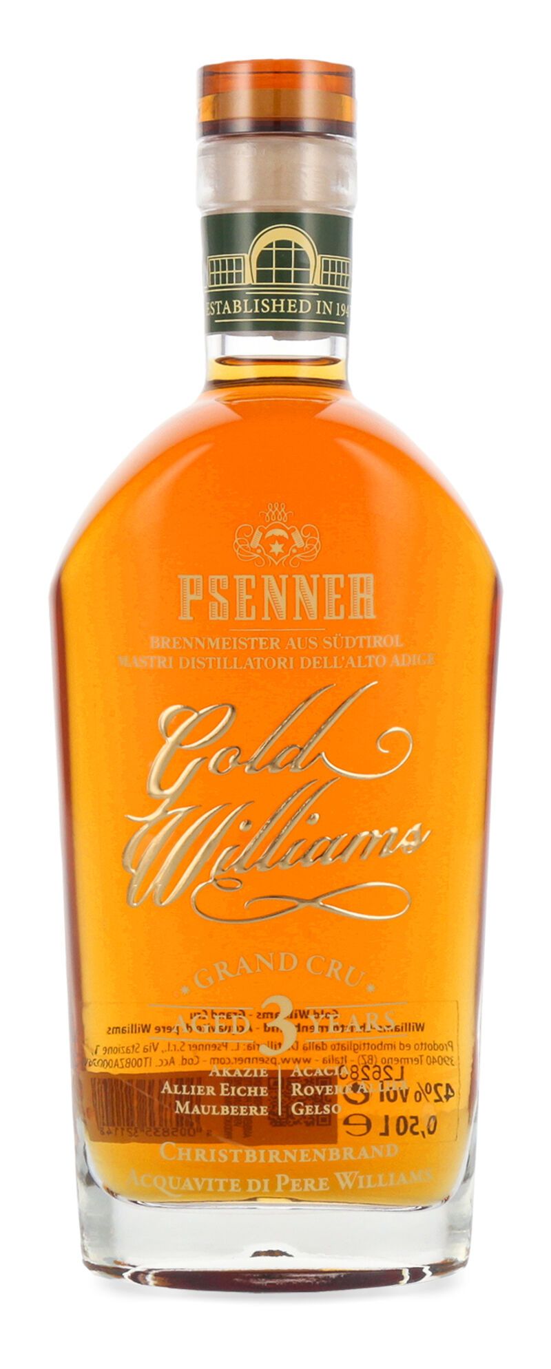 Psenner Williams Gold 42% vol. 0,50l