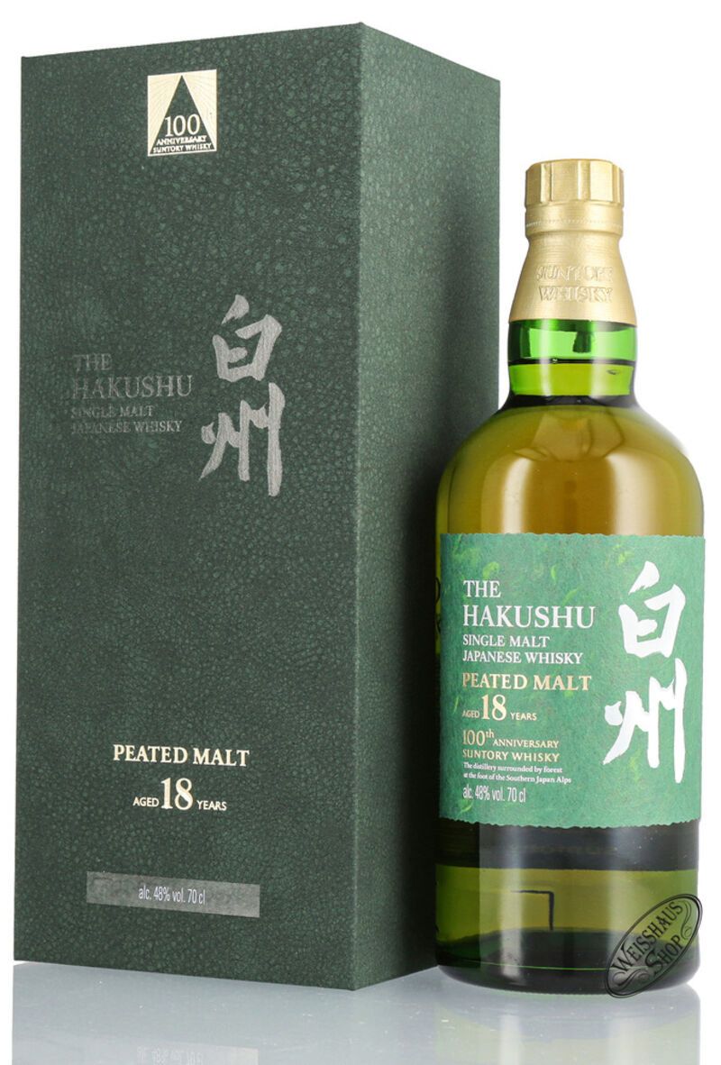 Hakushu 18 YO Limited Edition 100th Anniversary Whisky 48% vol. 0,70l Hakushu 18 YO Limited Edition 100th Anniversary Whisky 48% vol. 0,70l