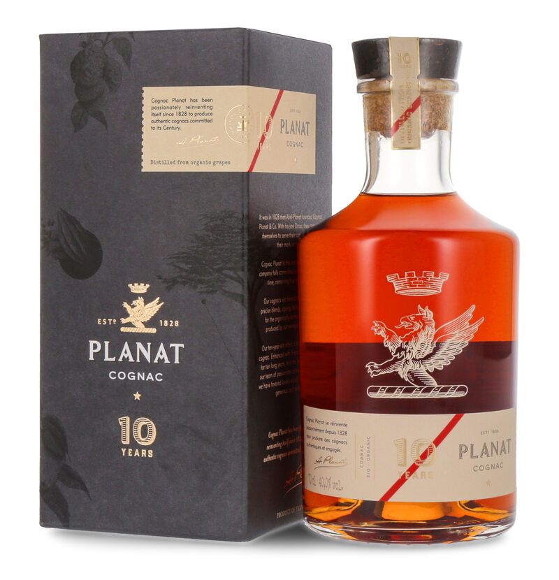 Planat Organic 10 YO Cognac 40% vol. 0,70l