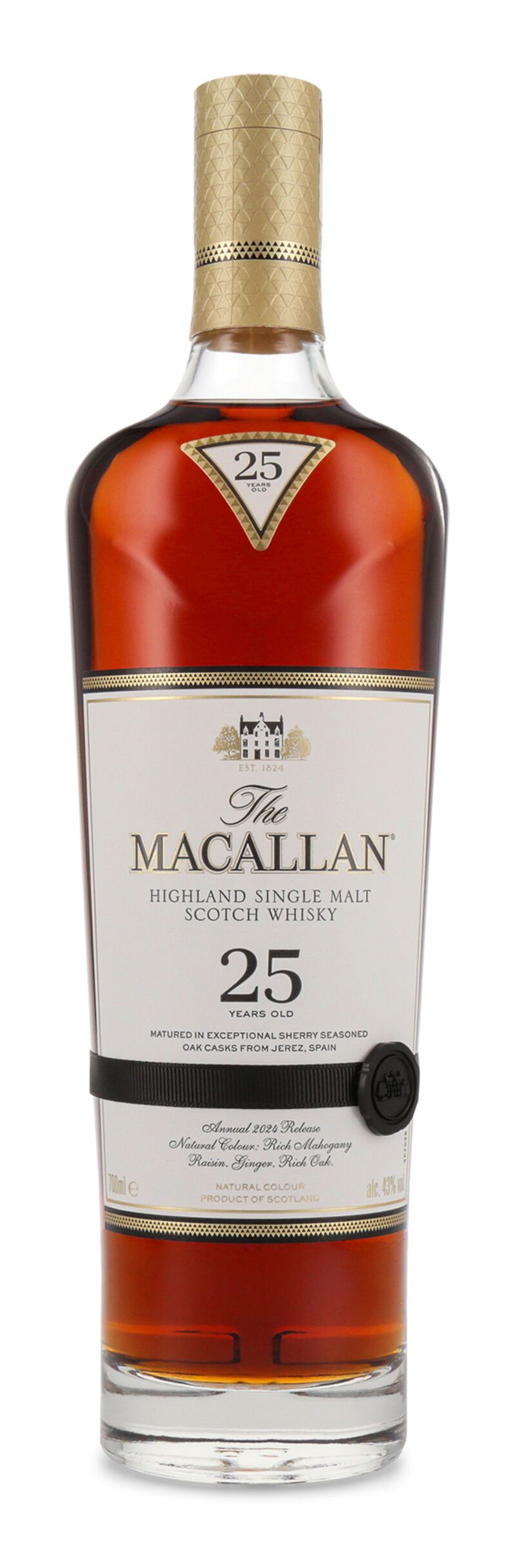 Macallan 25 YO Sherry Oak Release 2024 Whisky 43% vol. 0,70l 