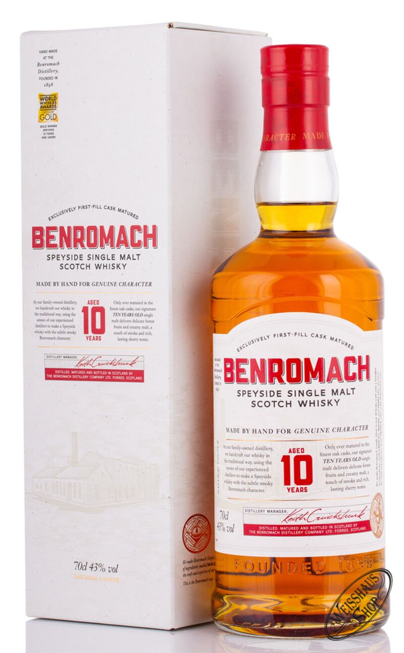 Benromach 10 YO Single Malt Whisky 43% vol. 0,70l