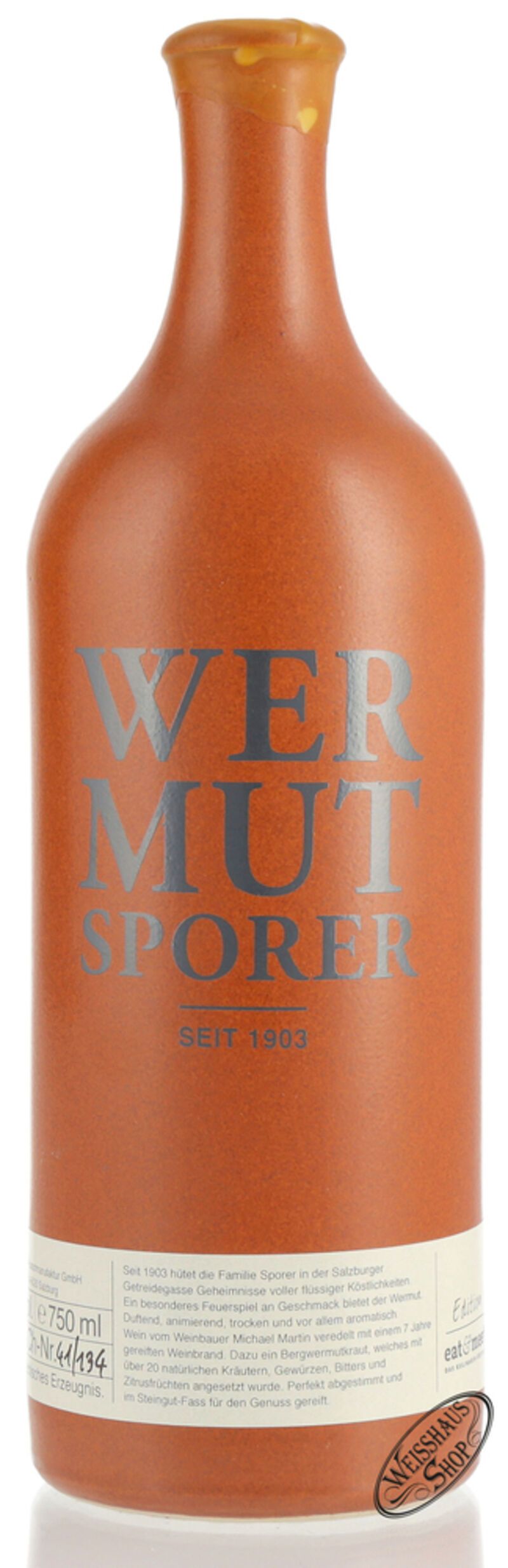 Sporer Wermut 16% vol. 0,75l