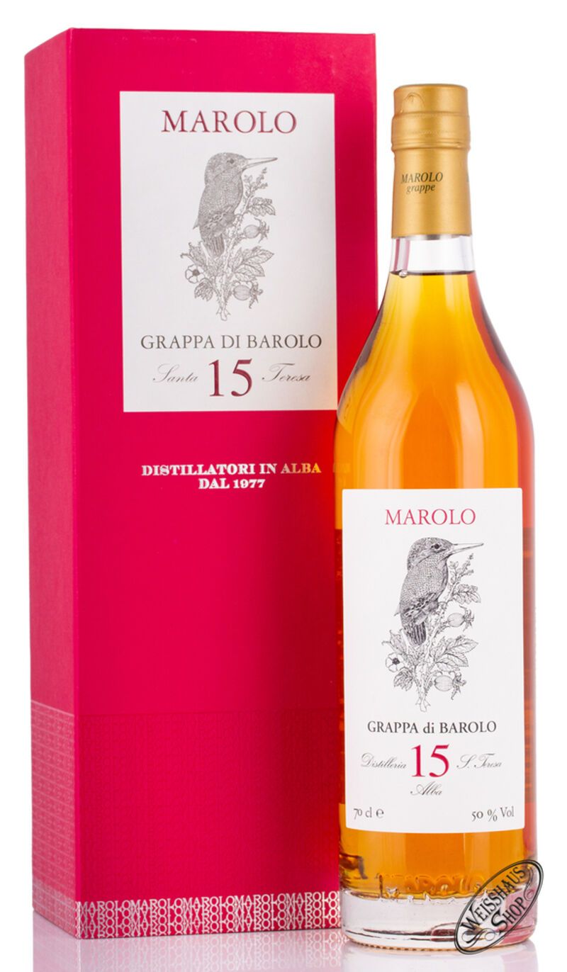Marolo Grappa Barolo 15 YO 50% vol. 0,70l Marolo Grappa Barolo 15 YO 50% vol. 0,70l