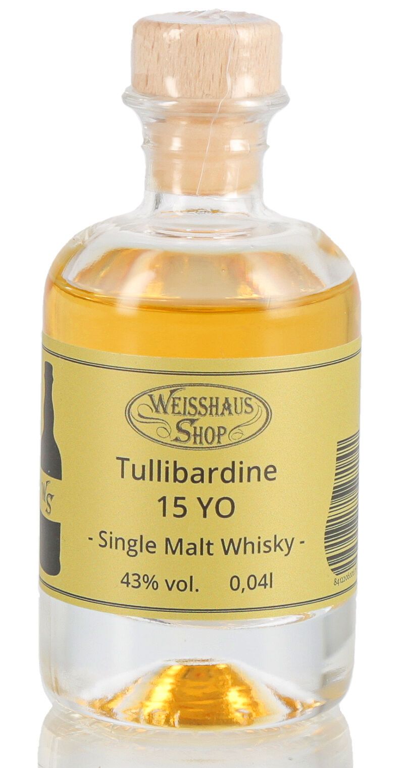 Tullibardine 15 YO Whisky 43% vol. 0,04l Weisshaus Sample Tullibardine 15 YO Whisky 43% vol. 0,04l Weisshaus Sample