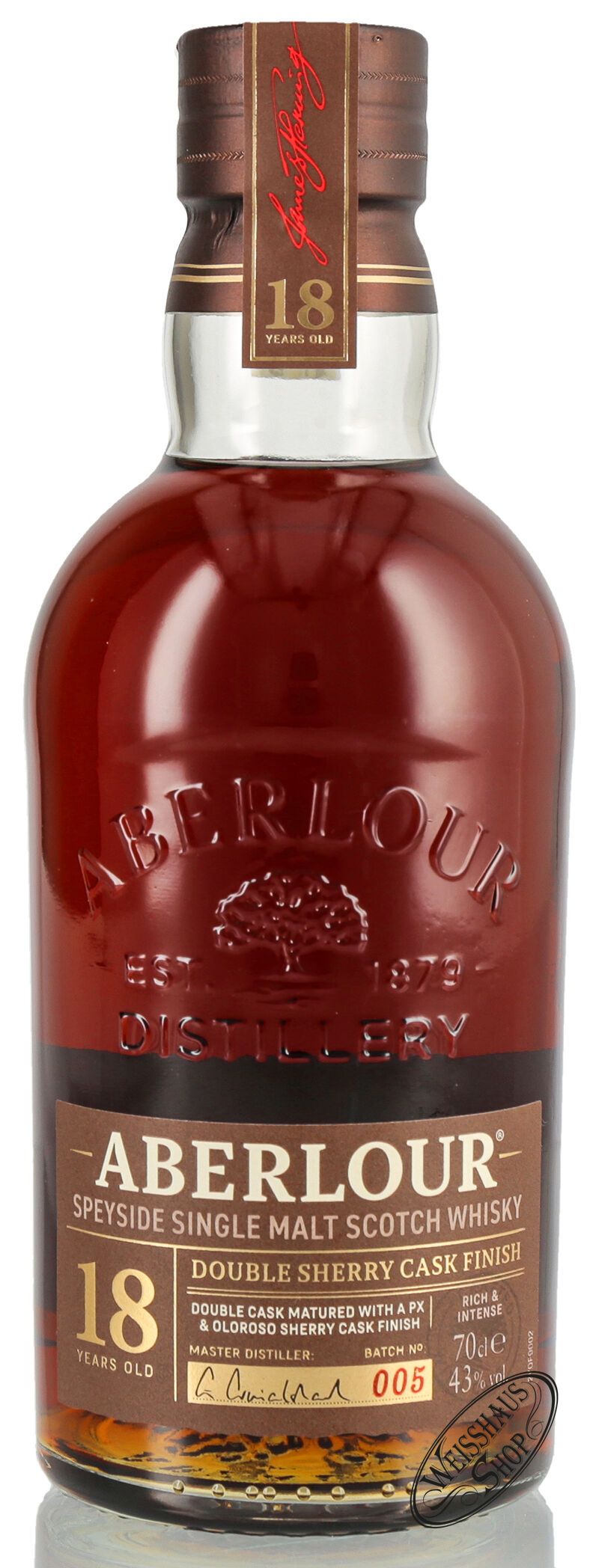 Aberlour 18 YO Double Sherry Cask Finish Whisky 43% vol. 0