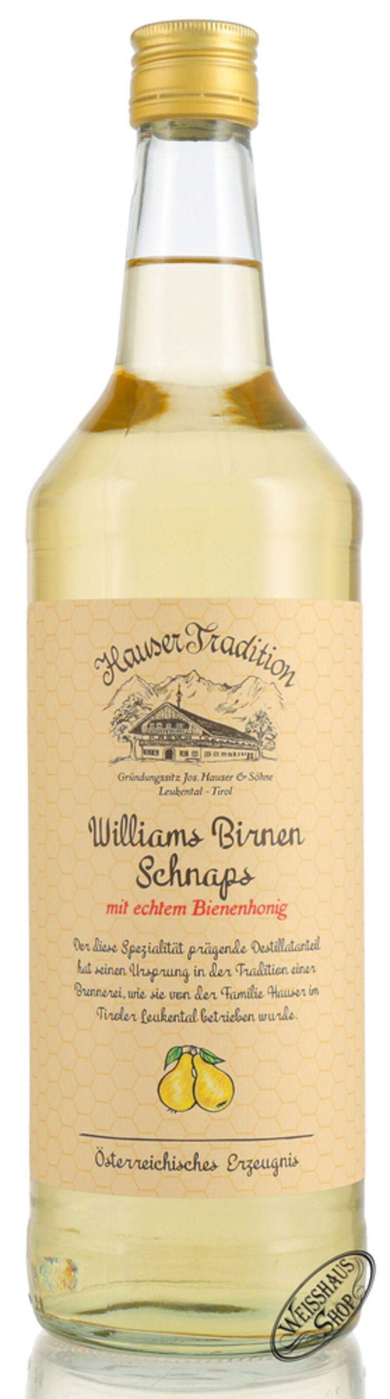 Hauser Willi mit Honig 35% vol. 1,0l