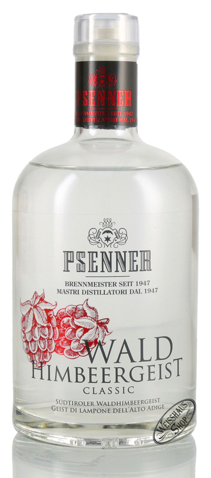 Psenner Waldhimbeergeist Classic 40% vol. 0,70l Psenner Waldhimbeergeist Classic 40% vol. 0,70l