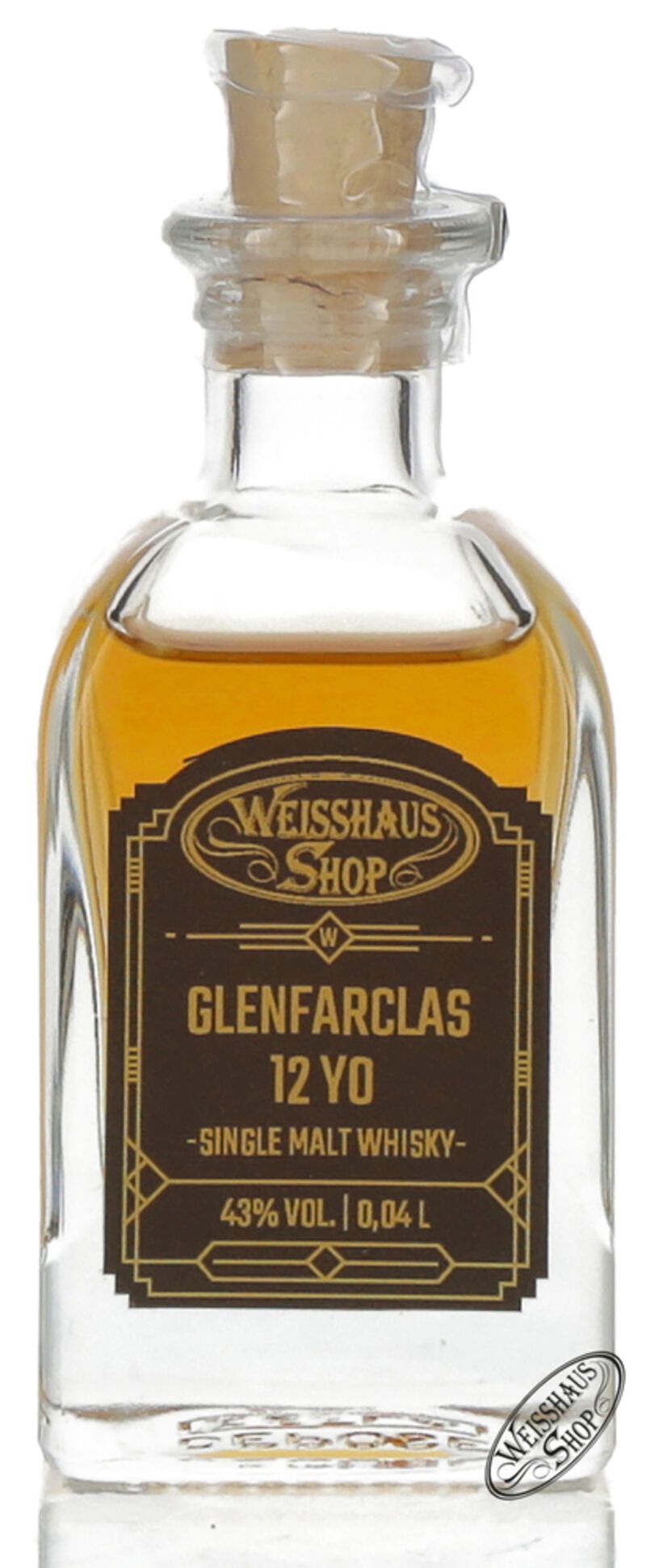 Glenfarclas 12 YO Single Malt Whisky 43% vol. 0,04l Weisshaus Sample Glenfarclas 12 YO Single Malt Whisky 43% vol. 0,04l Weisshaus Sample