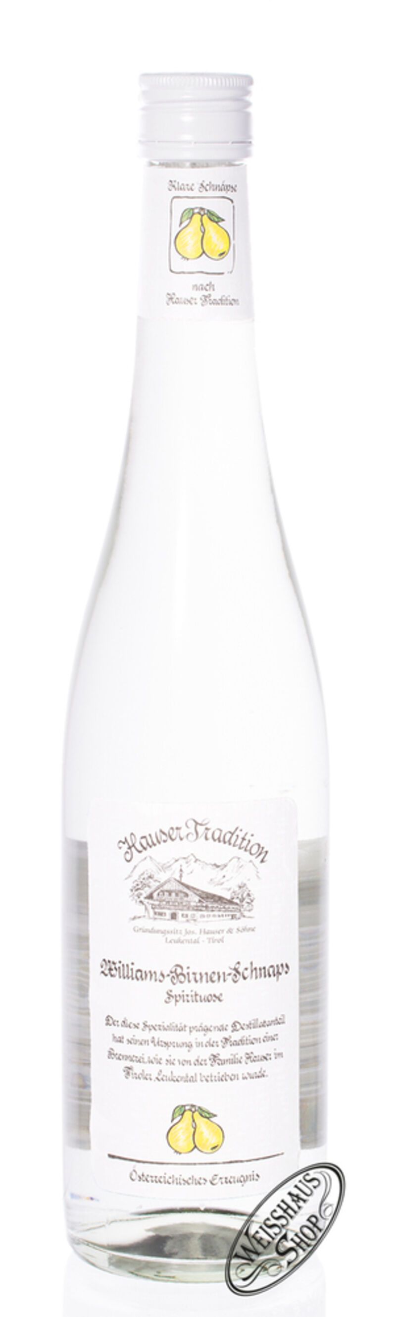 Hauser Williams Birnen Schnaps 35% vol. 0,70l