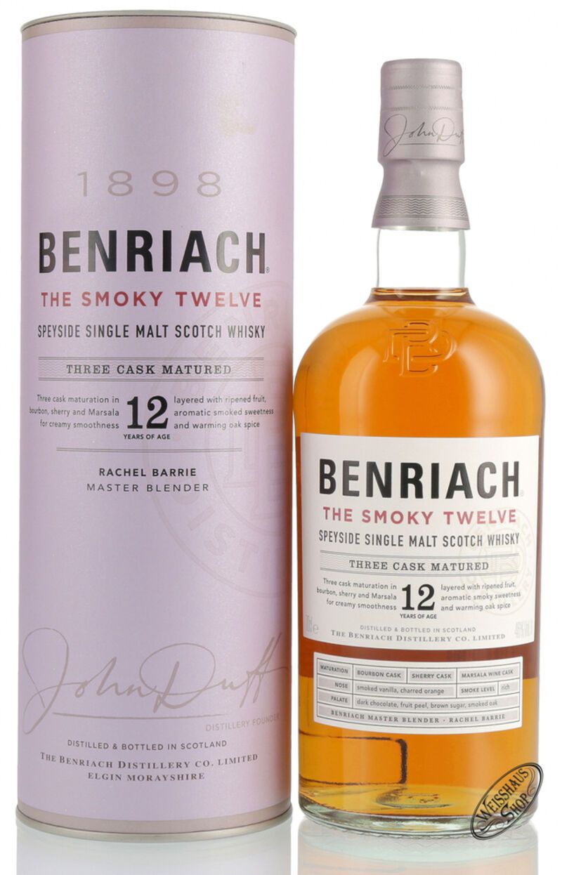 BenRiach The Smoky Twelve 12 YO Whisky 46% vol. 0,70l