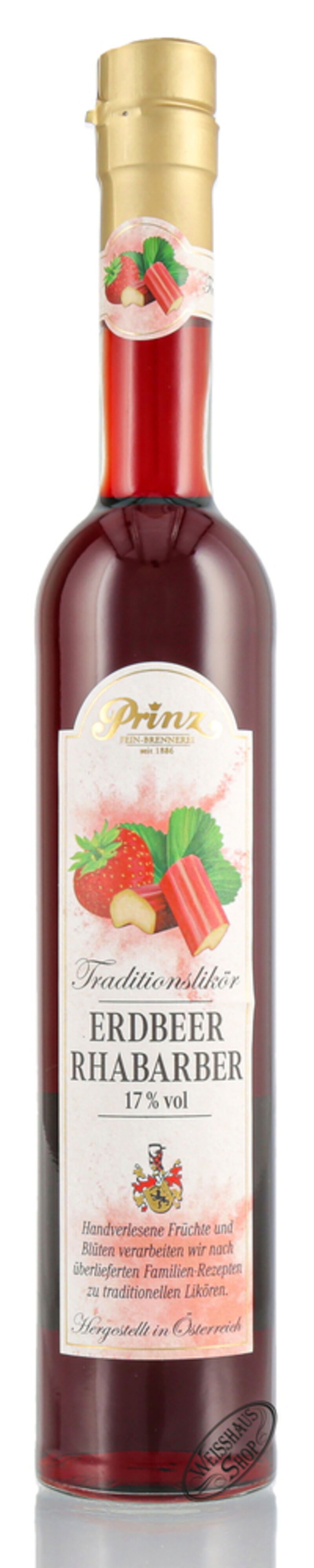 Prinz Erdbeer-Rhabarber-Likör 17% vol. 0,50l