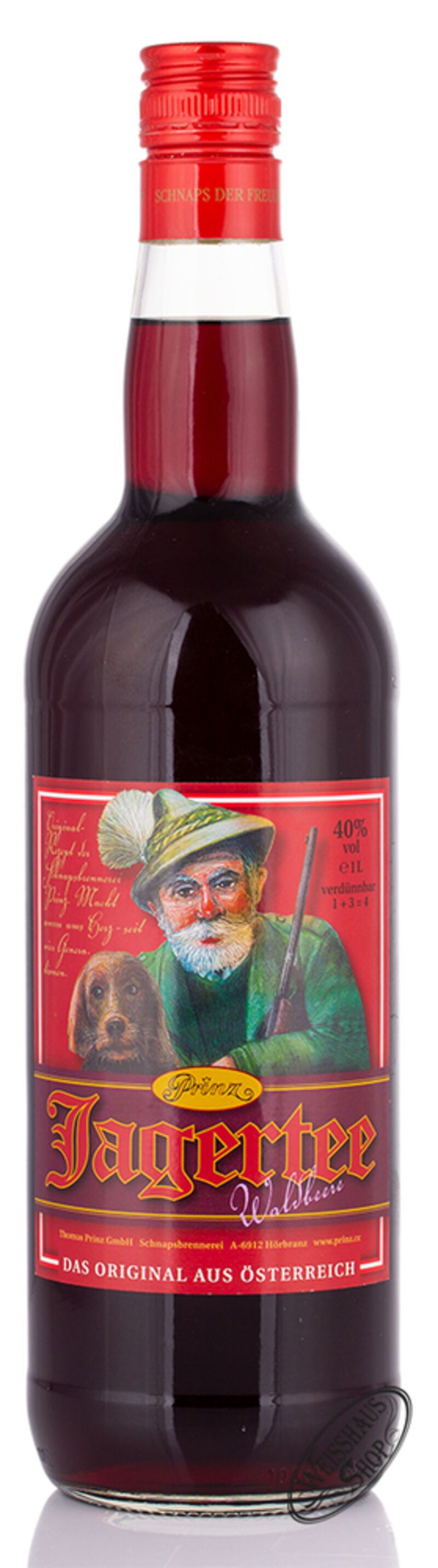 Prinz Jagertee Waldbeere 40% vol. 1,0l