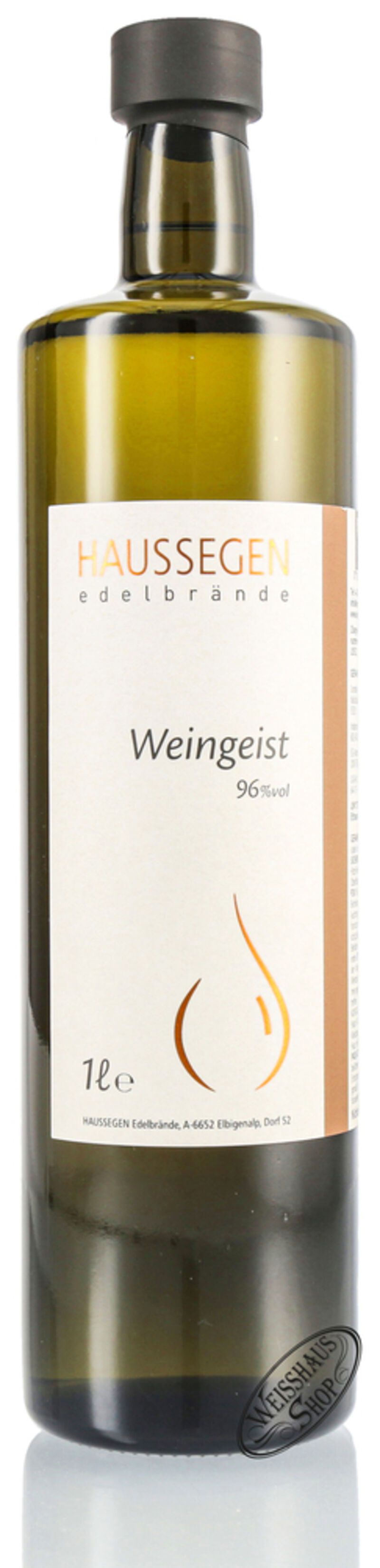 Haussegen Reiner Alkohol 96% vol. 1,0l