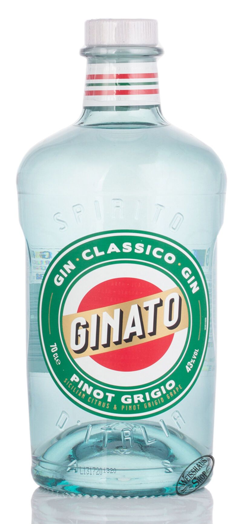 Ginato Pinot Grigio & Sicilian Lemon Gin 43% vol. 0,70l Ginato Pinot Grigio & Sicilian Lemon Gin 43% vol. 0,70l