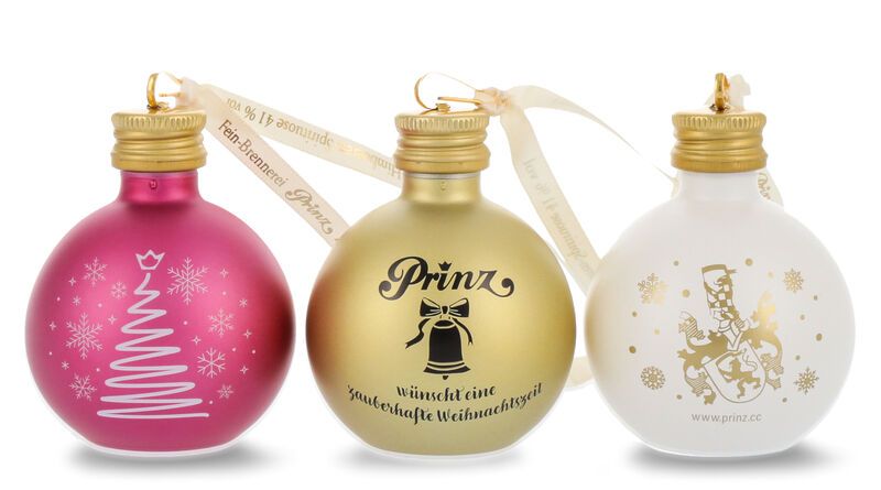 Prinz Christbaumkugeln Geschenkset Gold 3 x 0,04l Prinz Christbaumkugeln Geschenkset Gold 3 x 0,04l