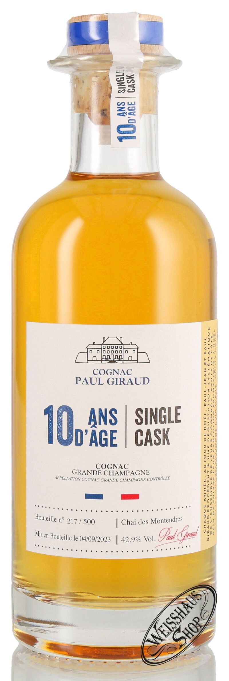 Paul Giraud Cognac 10 YO Brut de Fût 42,9% vol. 0,50l