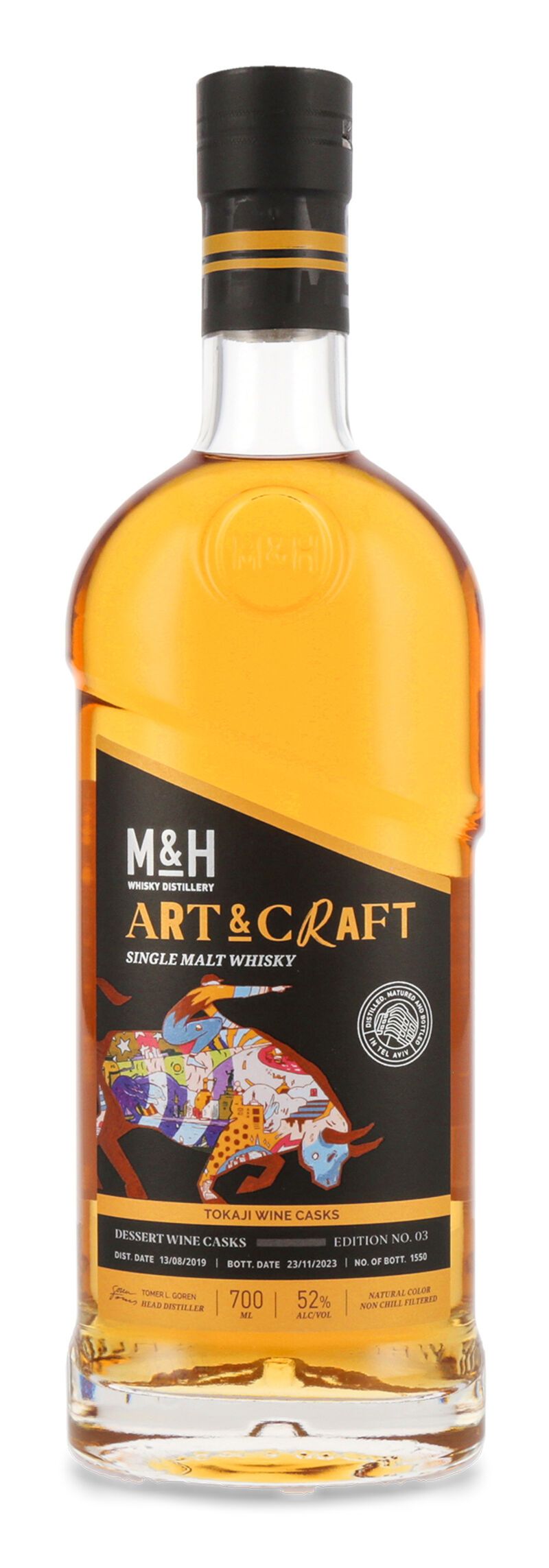 M&H Art & Craft Tokaji Cask Whisky 52% vol. 0,70l