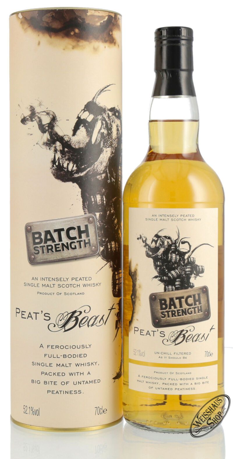 Peat's Beast Batch Strength Single Malt Whisky 52,1% vol. 0,70l