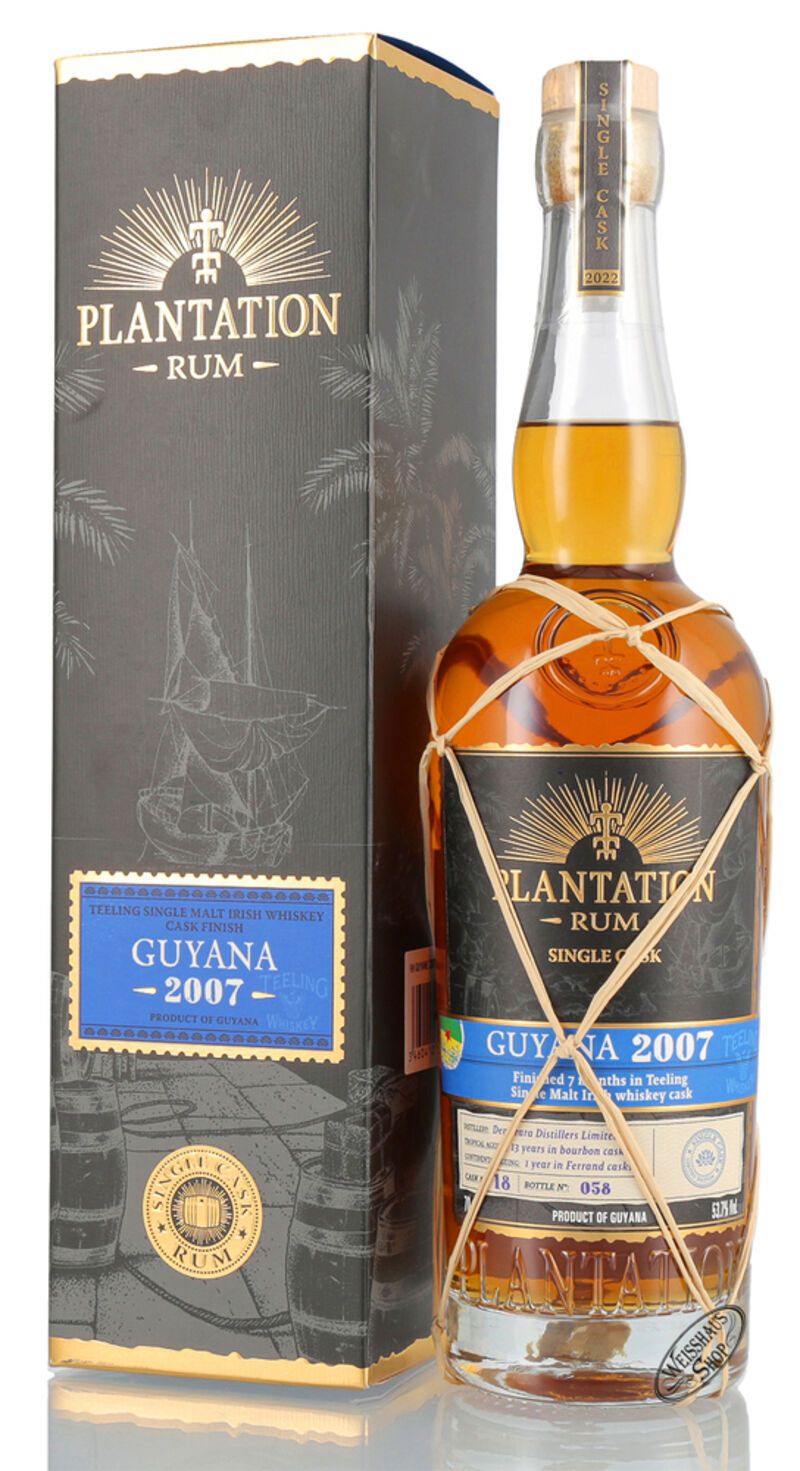 Plantation Guyana Vintage 2007 Single Cask Edition Rum 53,7% vol. 0,70l Plantation Guyana Vintage 2007 Single Cask Edition Rum 53,7% vol. 0,70l