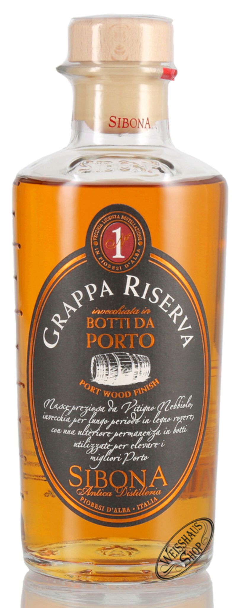 Sibona Grappa Riserva Porto 44% vol. 0,50l