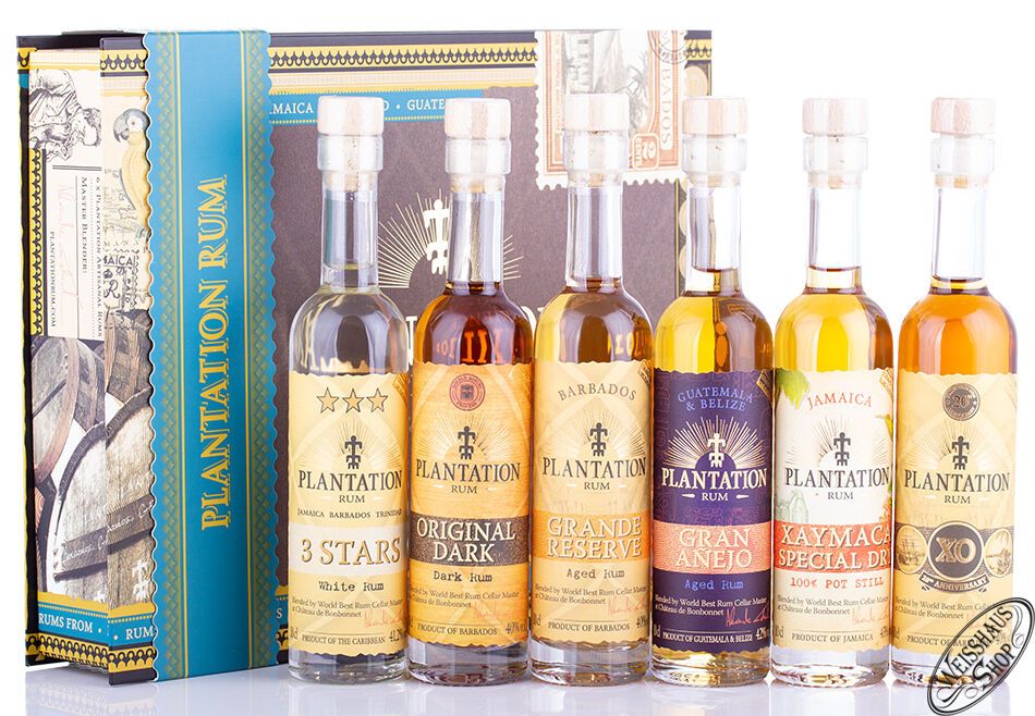 Plantation Experience Box 6er Rum Set 6 x 0,10l Plantation Experience Box 6er Rum Set 6 x 0,10l