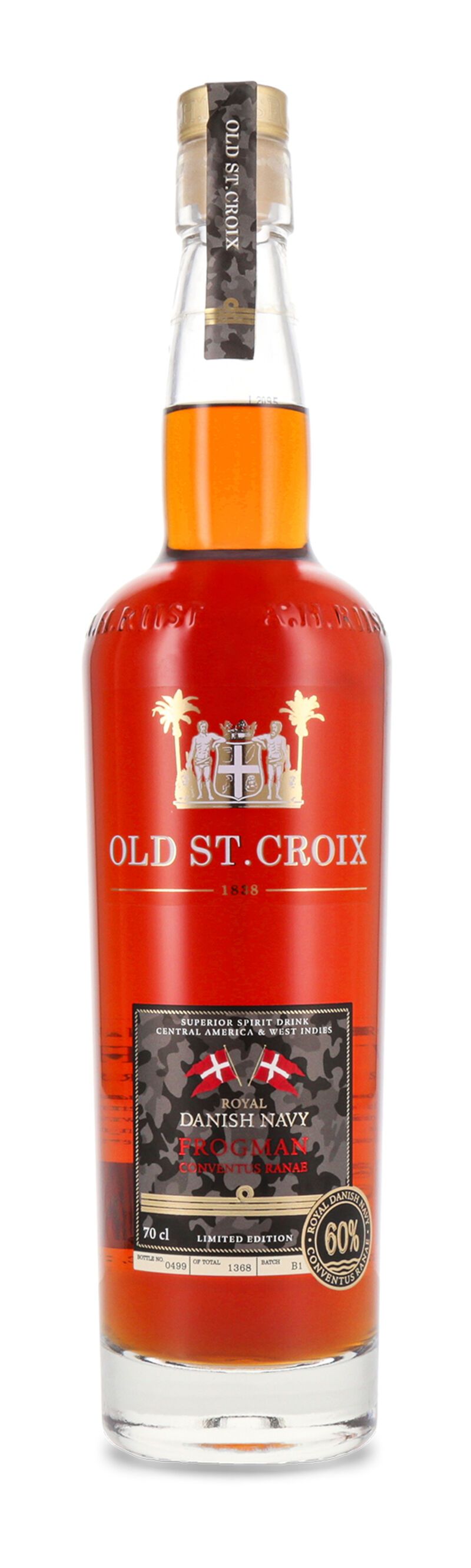Old St. Croix Danish Navy Frogman Conventus Ranae 60% vol. 0,70l