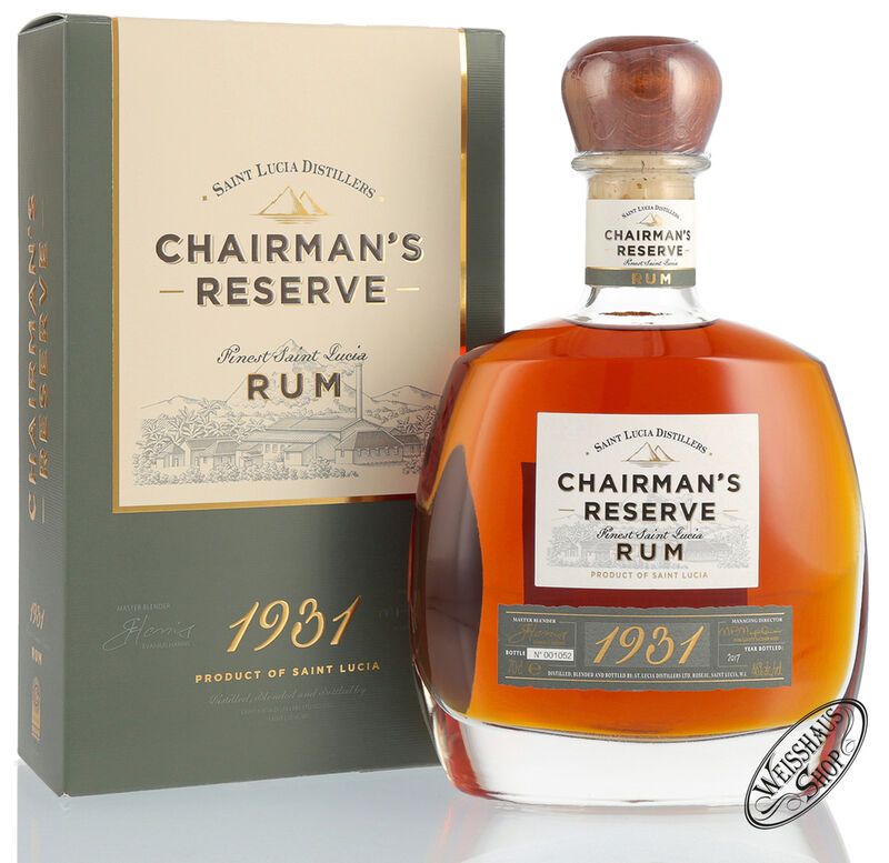 St. Lucia Distillers Chairman's Reserve 1931 Rum 46% vol. 0,70l