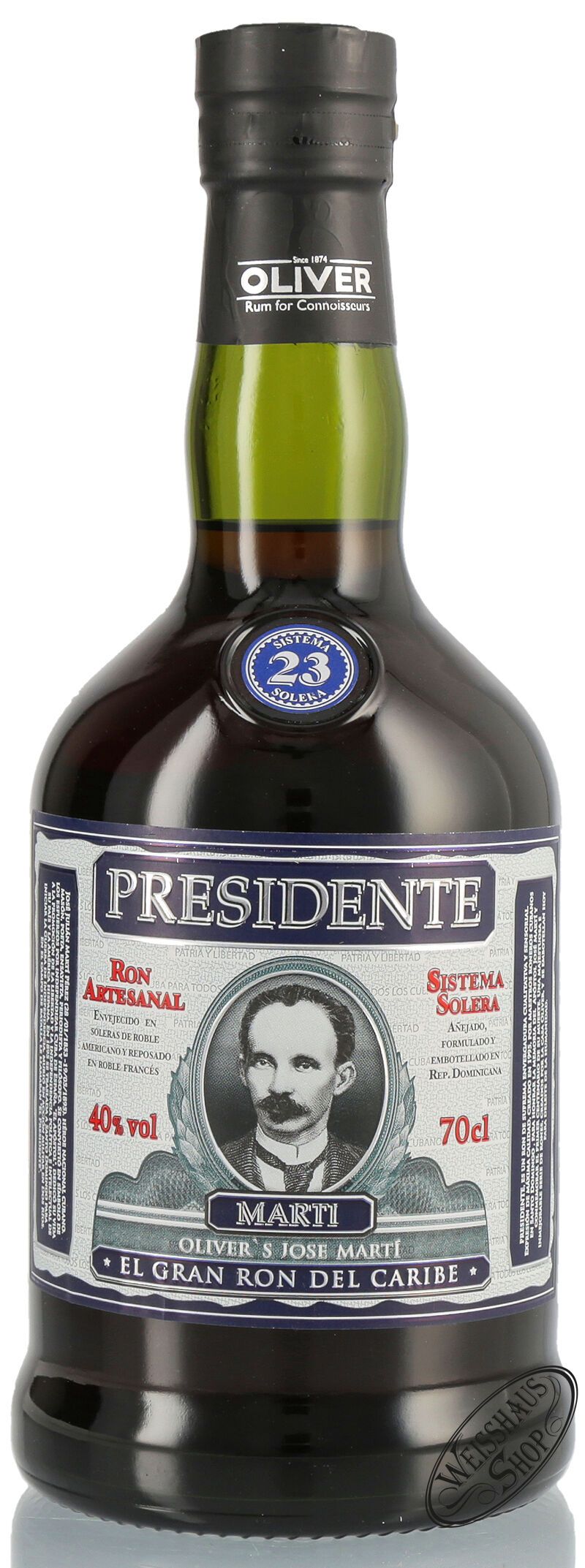 Presidente Marti 23 YO Rum 40% vol. 0,70l