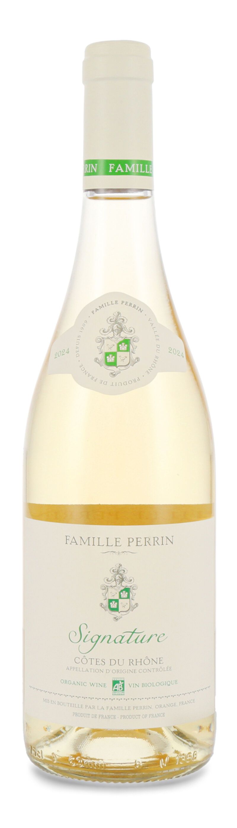 Famille Perrin Côtes du Rhône Blanc Nature 2024 13% vol. 0,75l