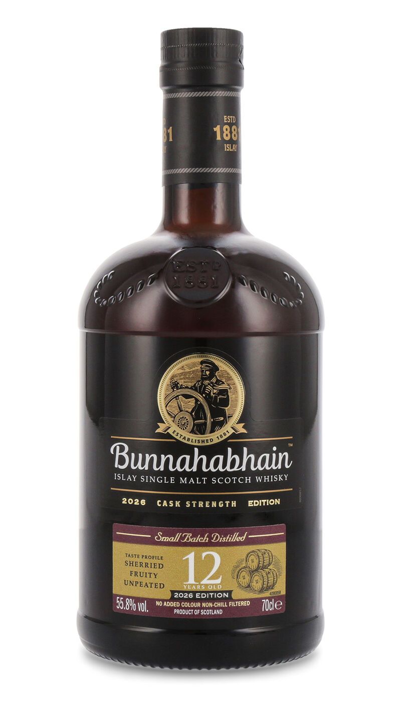Bunnahabhain 12 YO Cask Strength Edition 2026 Whisky 55,8% vol. 0,70l