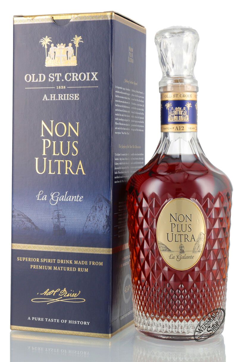 A.H. Riise Non Plus Ultra La Galante 43,4% vol. 0,70l A.H. Riise Non Plus Ultra La Galante 43,4% vol. 0,70l