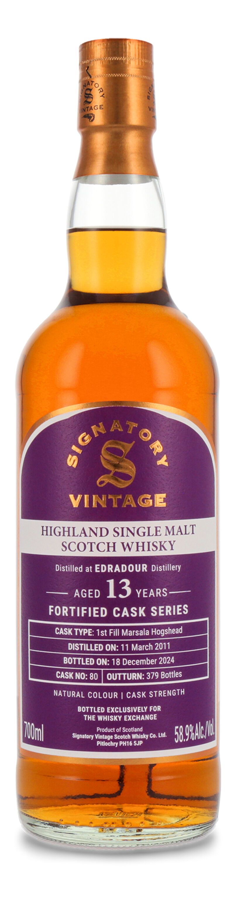 Edradour 13 YO Single Malt Scotch Whisky 58,9% vol. 0,70l