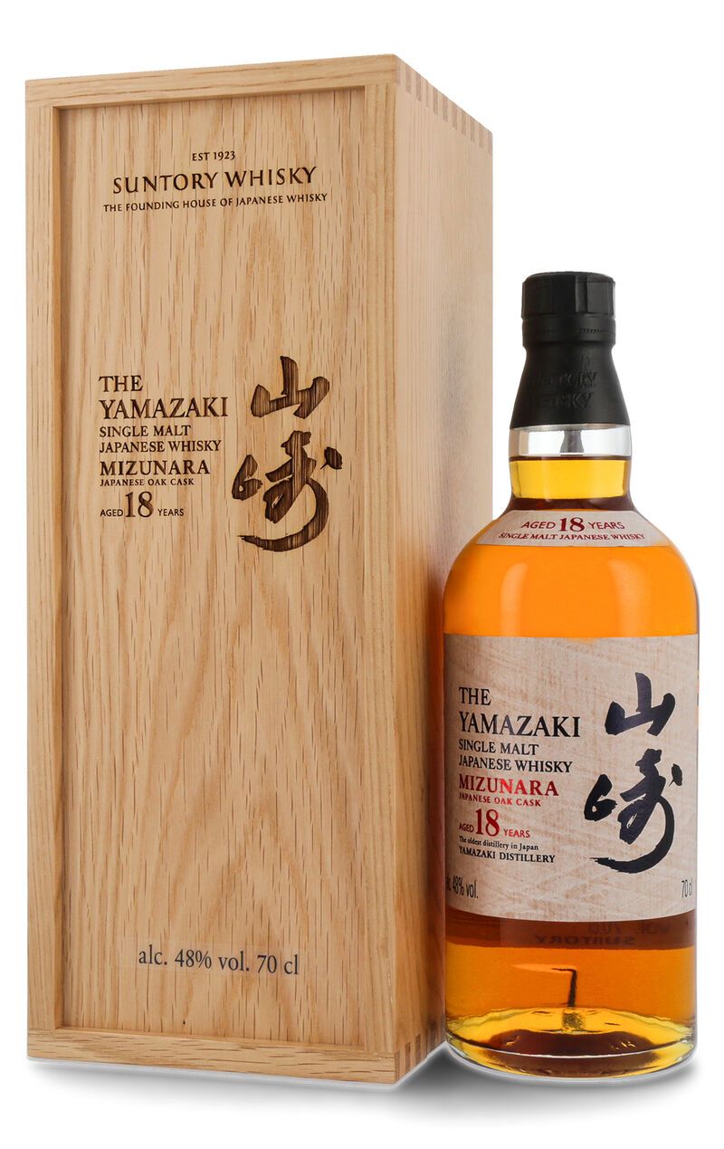Yamazaki 18 YO Mizunara Edition Whisky 48% vol. 0,70l Yamazaki 18 YO Mizunara Edition Whisky 48% vol. 0,70l