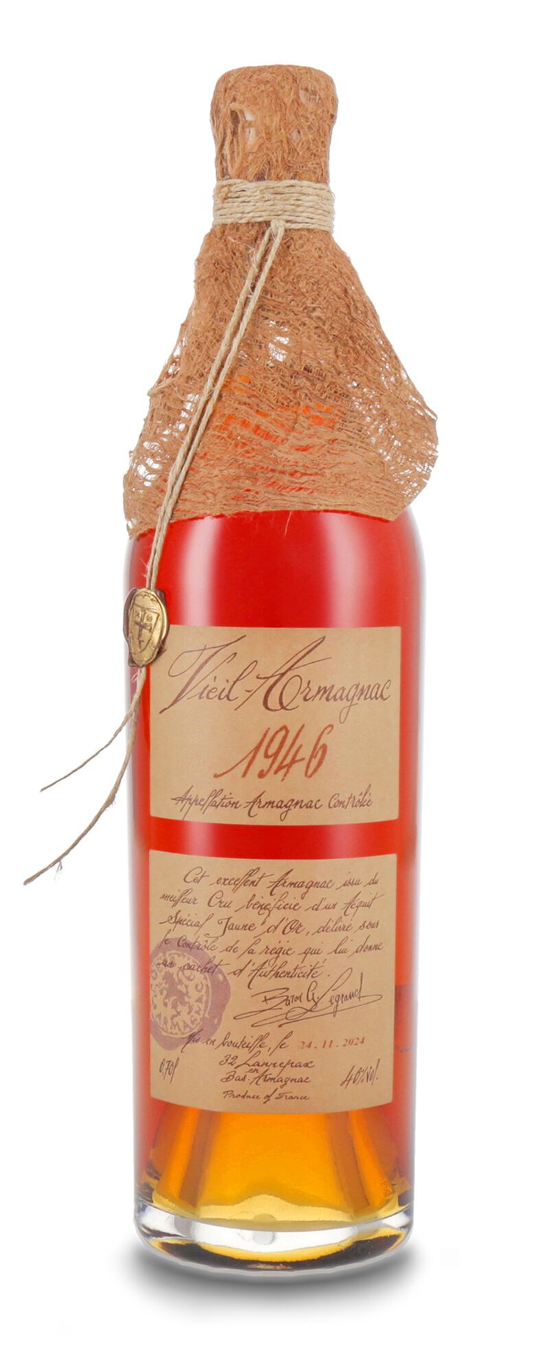 Lhéraud Baron Gaston Legrand 1946 Vieil Armagnac 40% vol. 0,70l