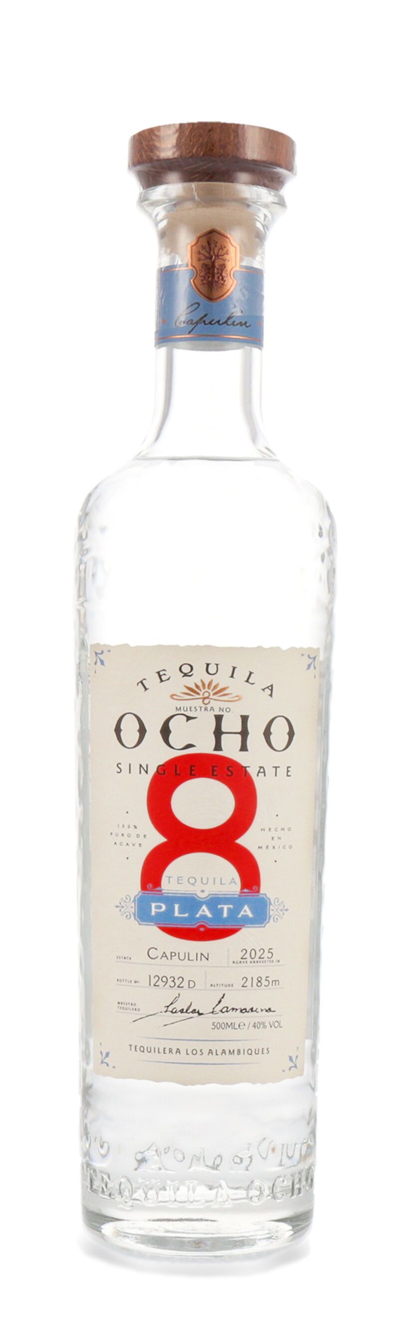 OCHO Blanco Tequila 40% vol. 0,50l OCHO Blanco Tequila 40% vol. 0,50l
