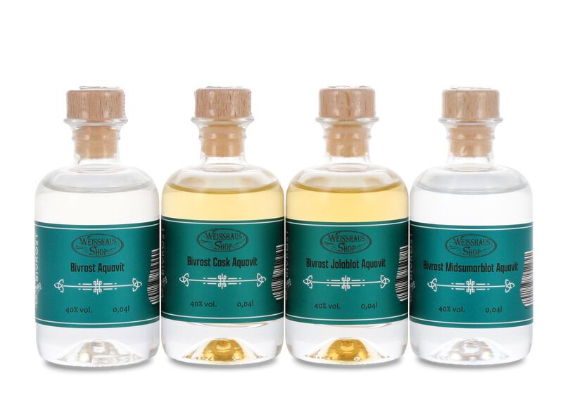 Taste and Match - Bivrost Aquavit 4 x 0,04l Weisshaus Sample Set