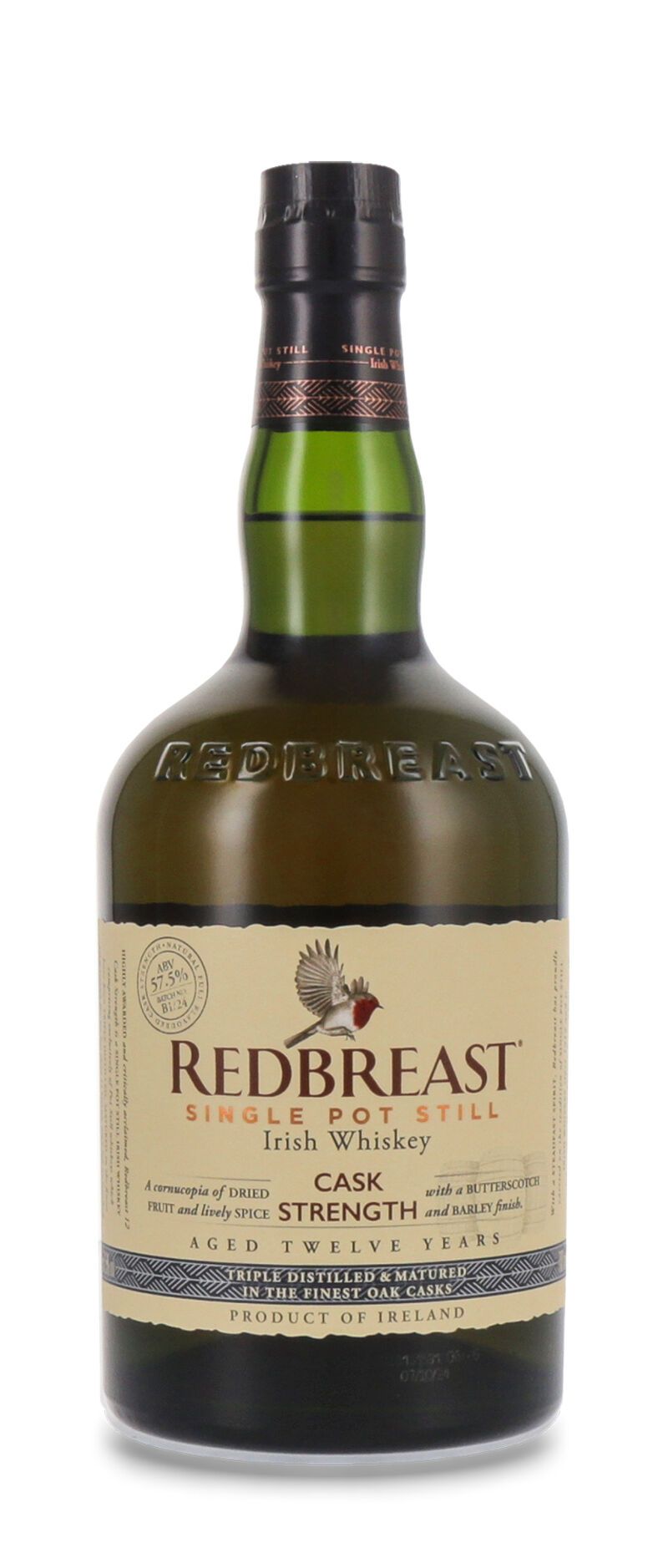 Redbreast 12 YO Cask Strength Irish Whiskey 57,5% vol. 0,70l