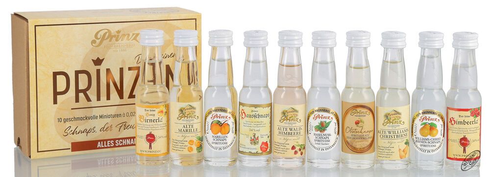 Prinz Genusspaket - Alles Schnaps 38,5% vol. 10 x 0,02l