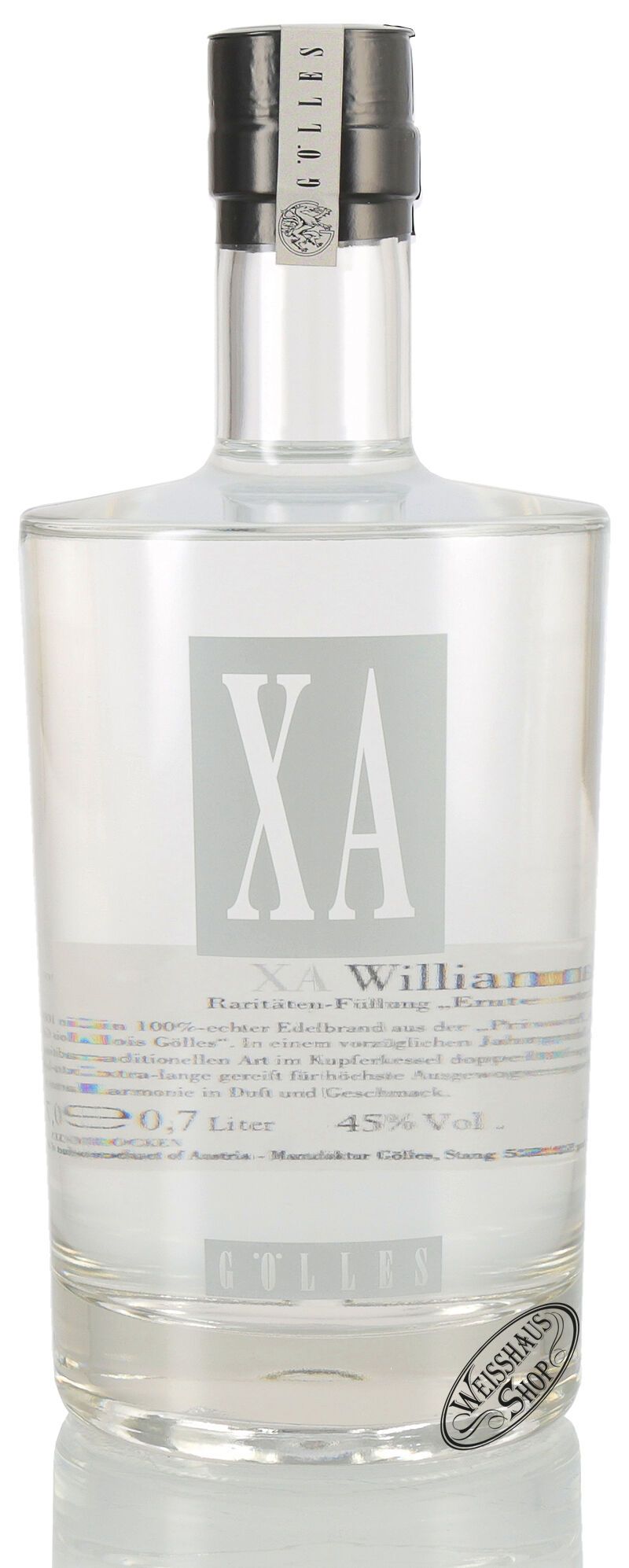Gölles XA Williams Edelbrand 2003 45% vol. 0,70l Gölles XA Williams Edelbrand 2003 45% vol. 0,70l