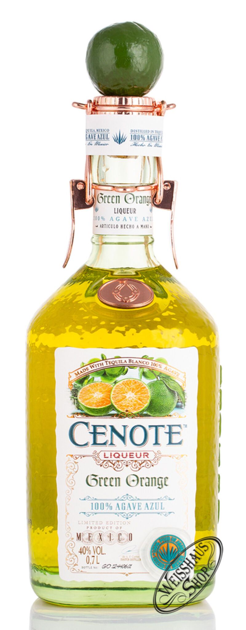 Cenote Tequila Green Orange Likör 40% vol. 0,70l