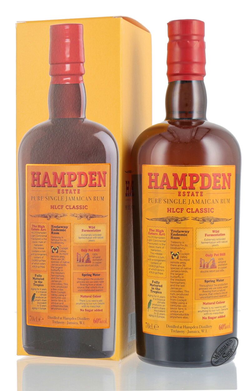 Hampden Estate Pure Single Jamaican Overproof Rum 60% vol. 0,70l