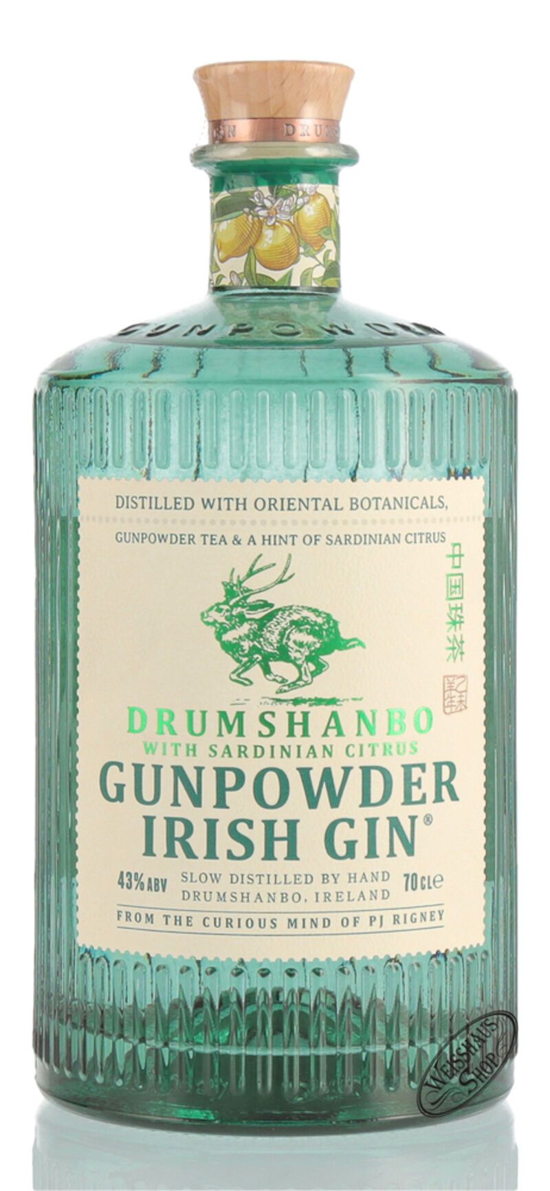 Drumshanbo Gunpowder Sardinian Citrus Irish Gin 43% vol. 0,70l