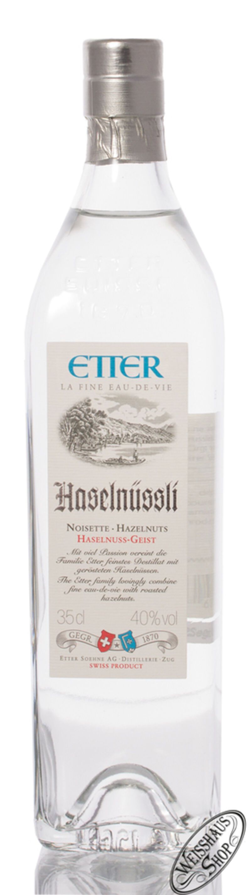 Etter Haselnüssli Geist 40% vol. 0,35l