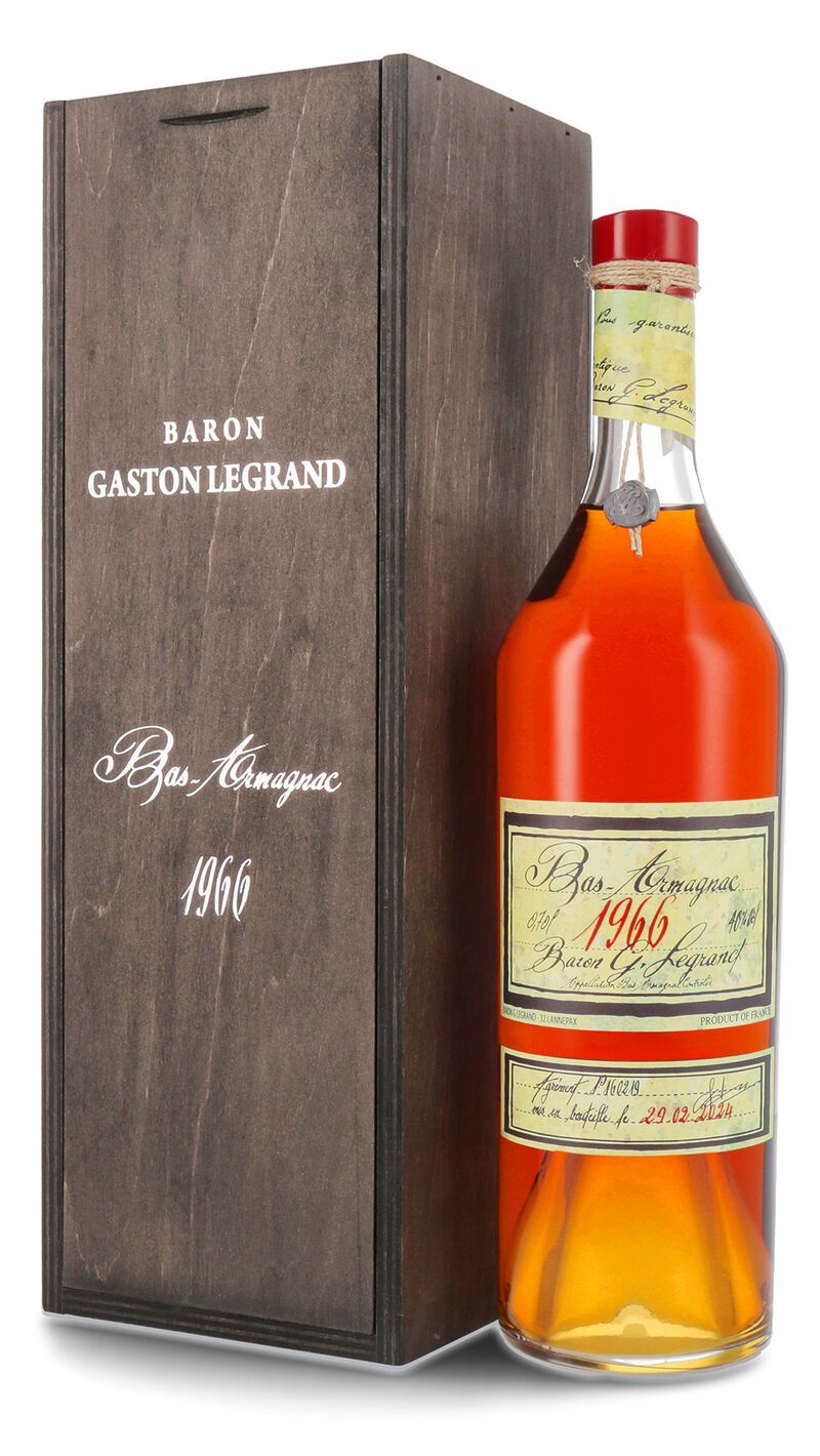 Lhéraud Baron Gaston Legrand 1966 Vieil Armagnac 40% vol. 0,70l Lhéraud Baron Gaston Legrand 1966 Vieil Armagnac 40% vol. 0,70l