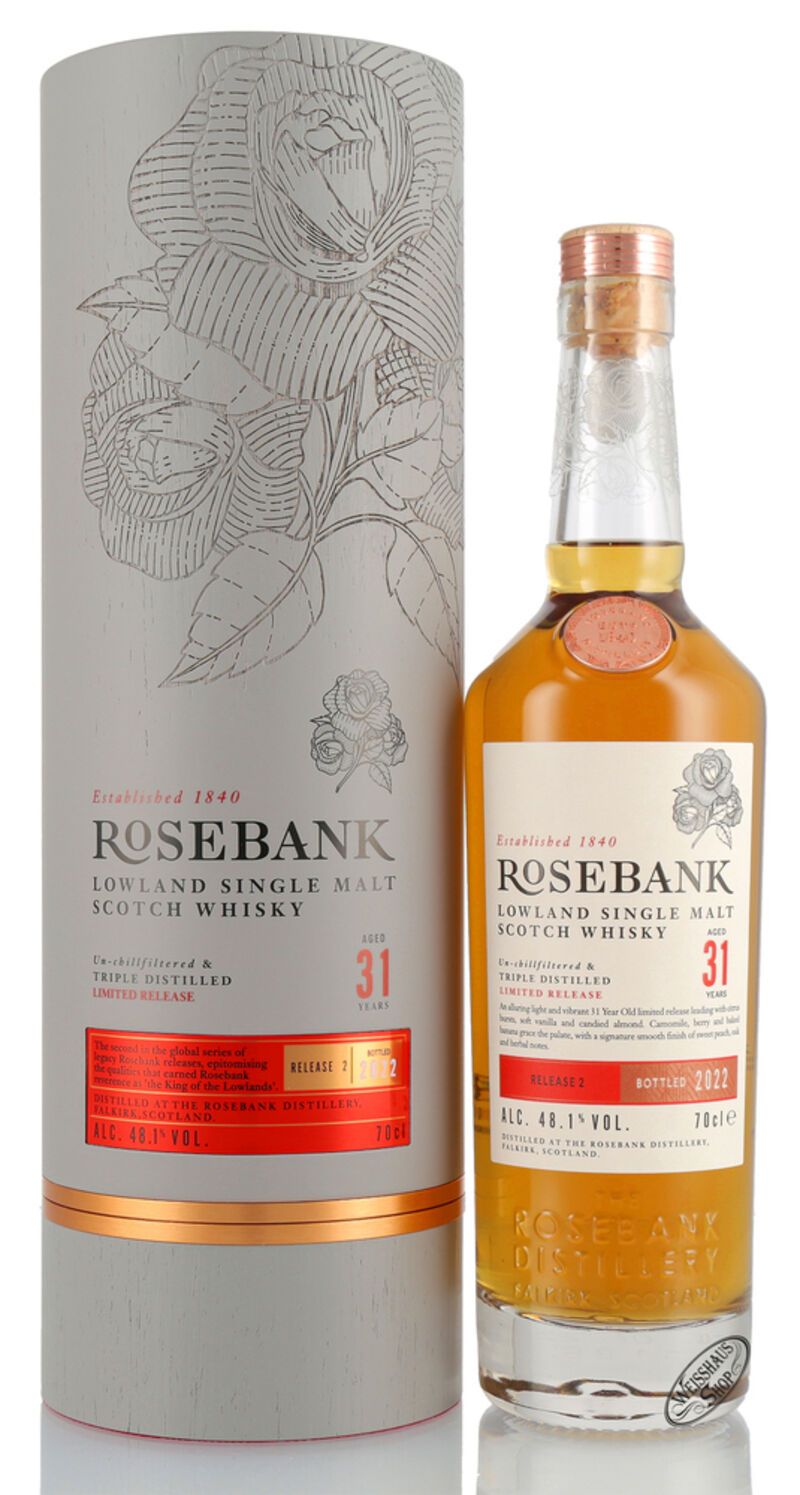 Rosebank 31 YO Whisky 48,1% vol. 0,70l Rosebank 31 YO Whisky 48,1% vol. 0,70l