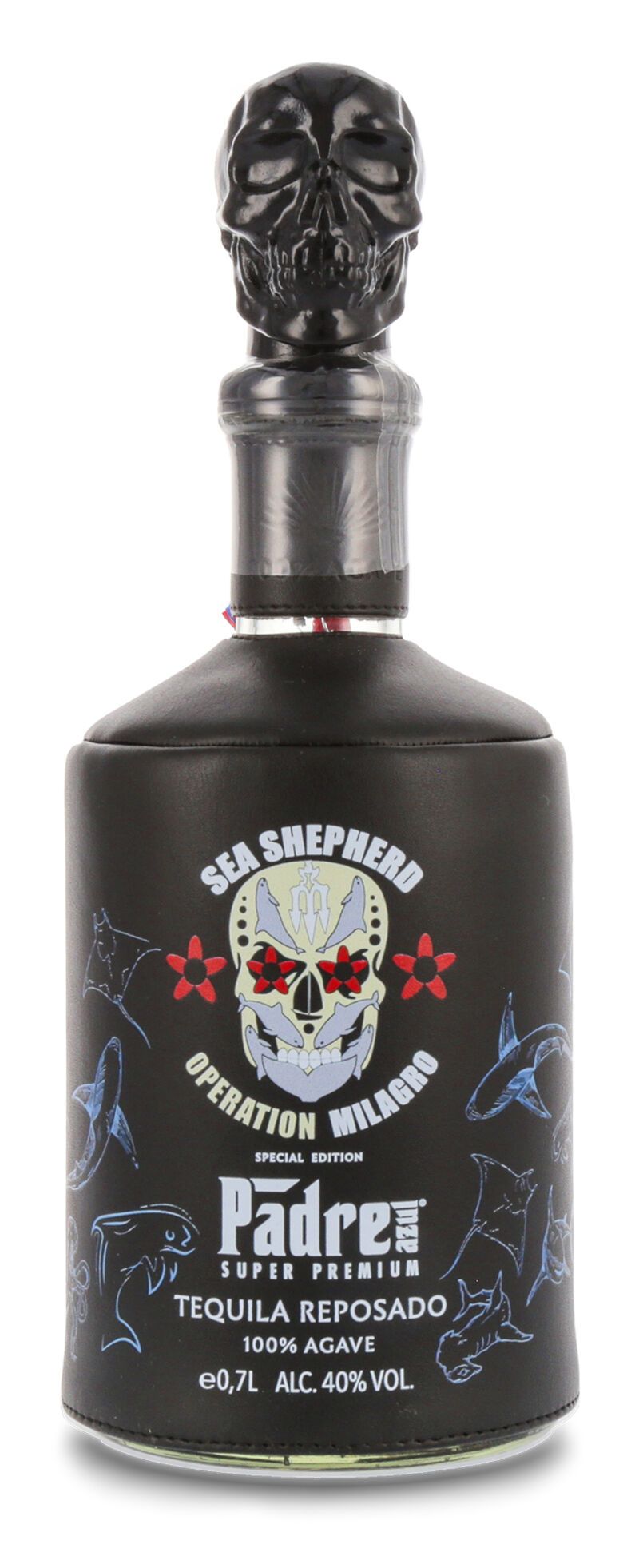 Padre Azul Reposado Sea Shepherd Edition Tequila 40% vol. 0,70l Padre Azul Reposado Sea Shepherd Edition Tequila 40% vol. 0,70l