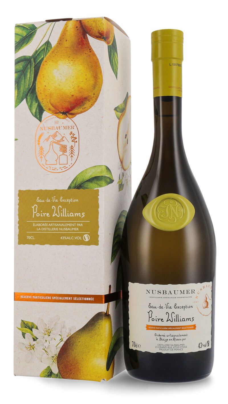Nusbaumer Poire Williams Rouge Edelbrand 43% vol. 0,70l