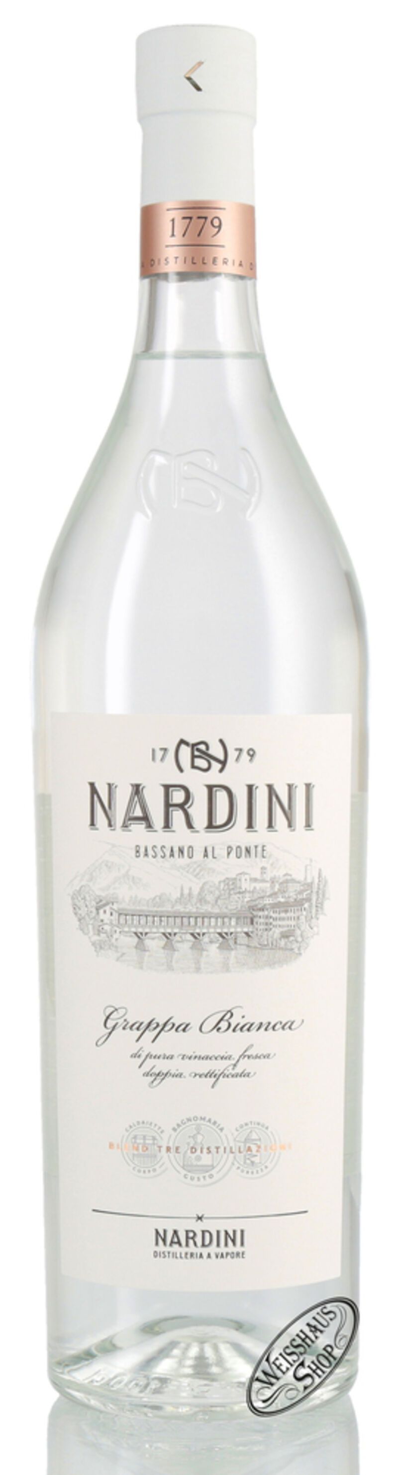 Nardini Grappa Bianca 50 50% vol. 1,0l Nardini Grappa Bianca 50 50% vol. 1,0l